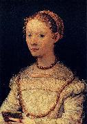 Maso da San Friano Portrait of Elena Gaddi Quartesi oil painting